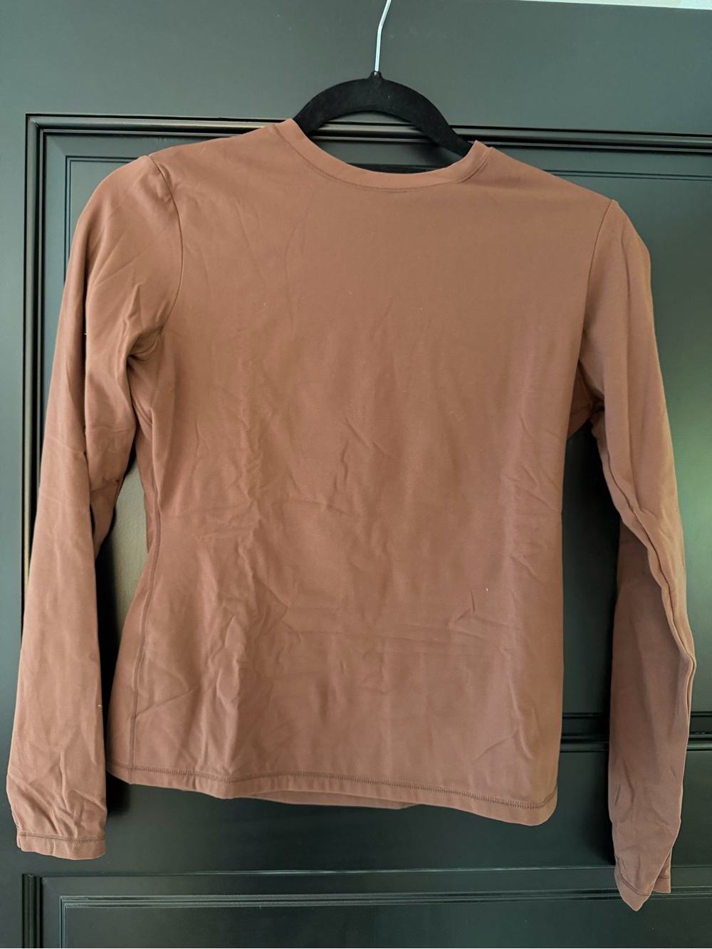 Women’s Long Sleeve Crewneck Shirt - Brown